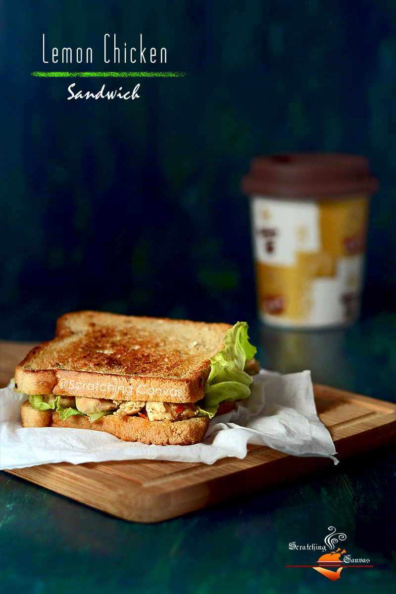 Lemon Chicken Sandwich Food Photography