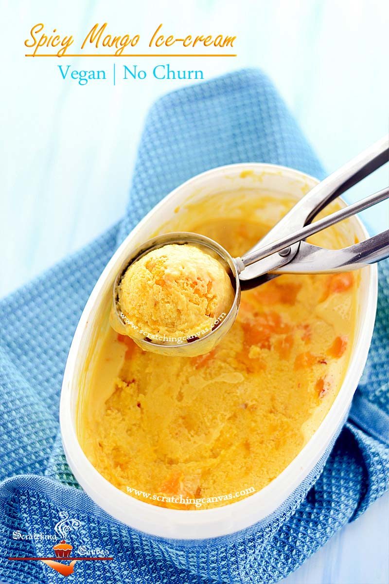 Mango Chilli Ice cream Recipe