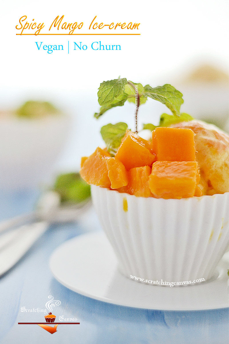 Mango Ice cream Food Photography