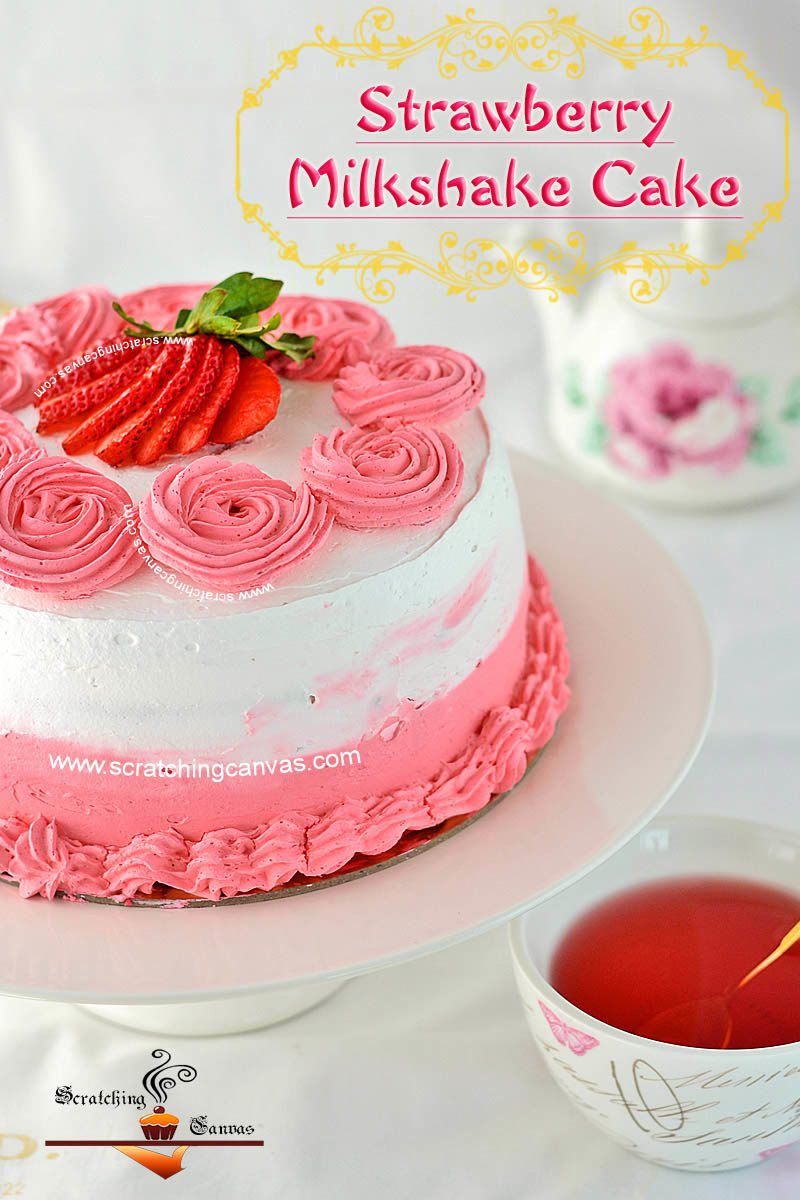 Valentine’s Day Strawberry Cake