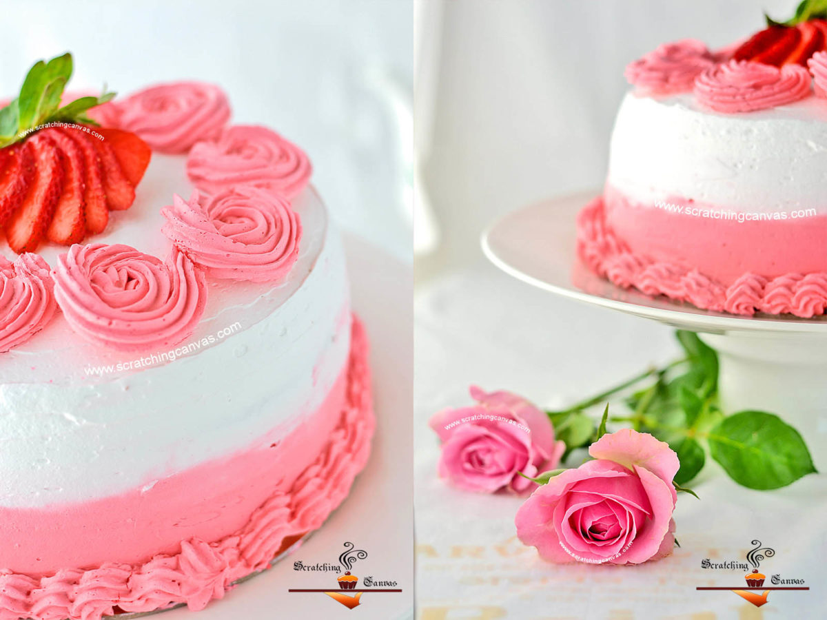 Valentine’s Day Strawberry Cake