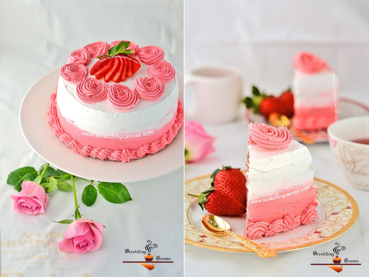 Strawberry Milkshake Cake