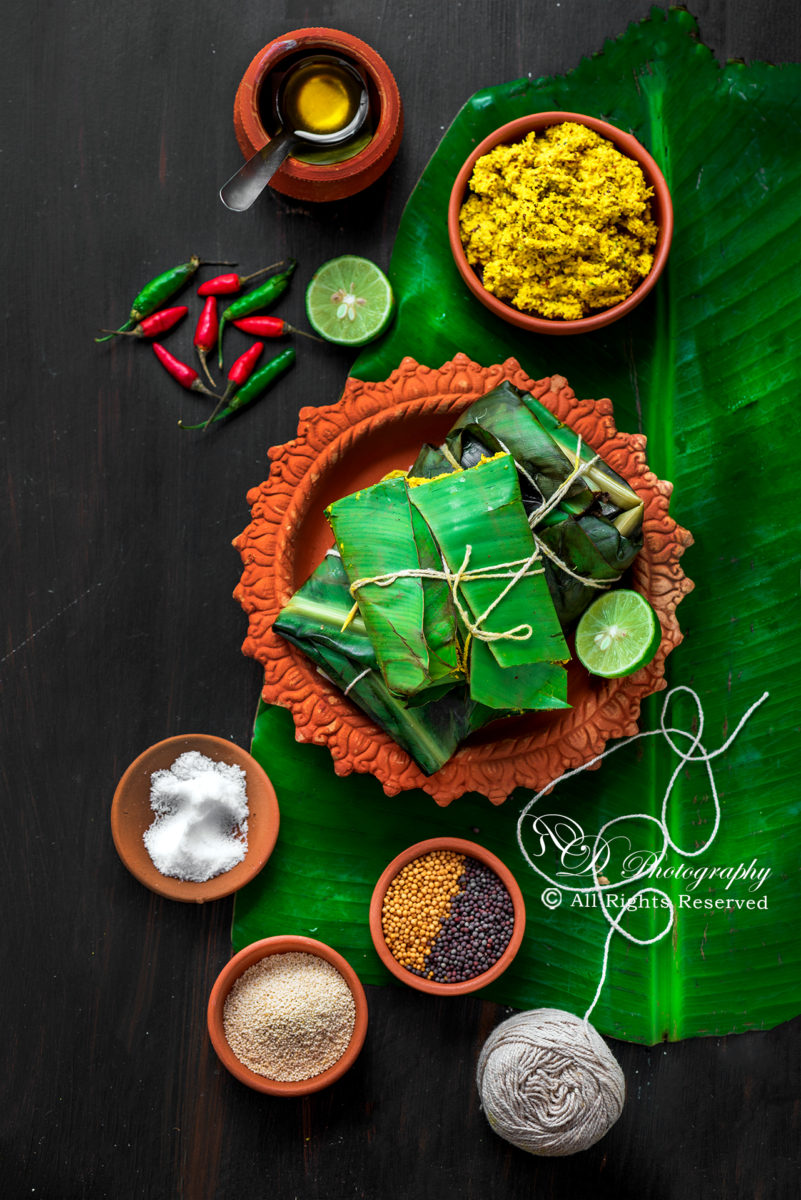 Bengali Chicken Paturi Food Photography Styling