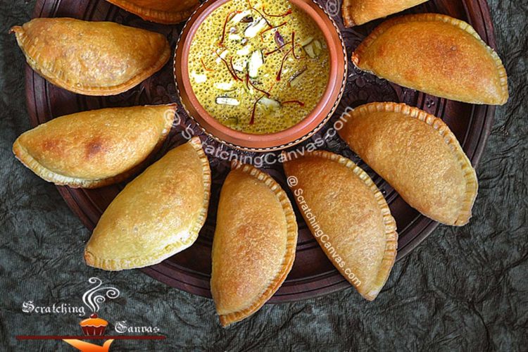 Baked Moong Dal Gujiya |