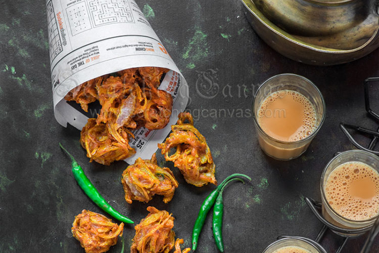 Kanda Bhaji Chai Monsoon Favourites Food Photography Styling