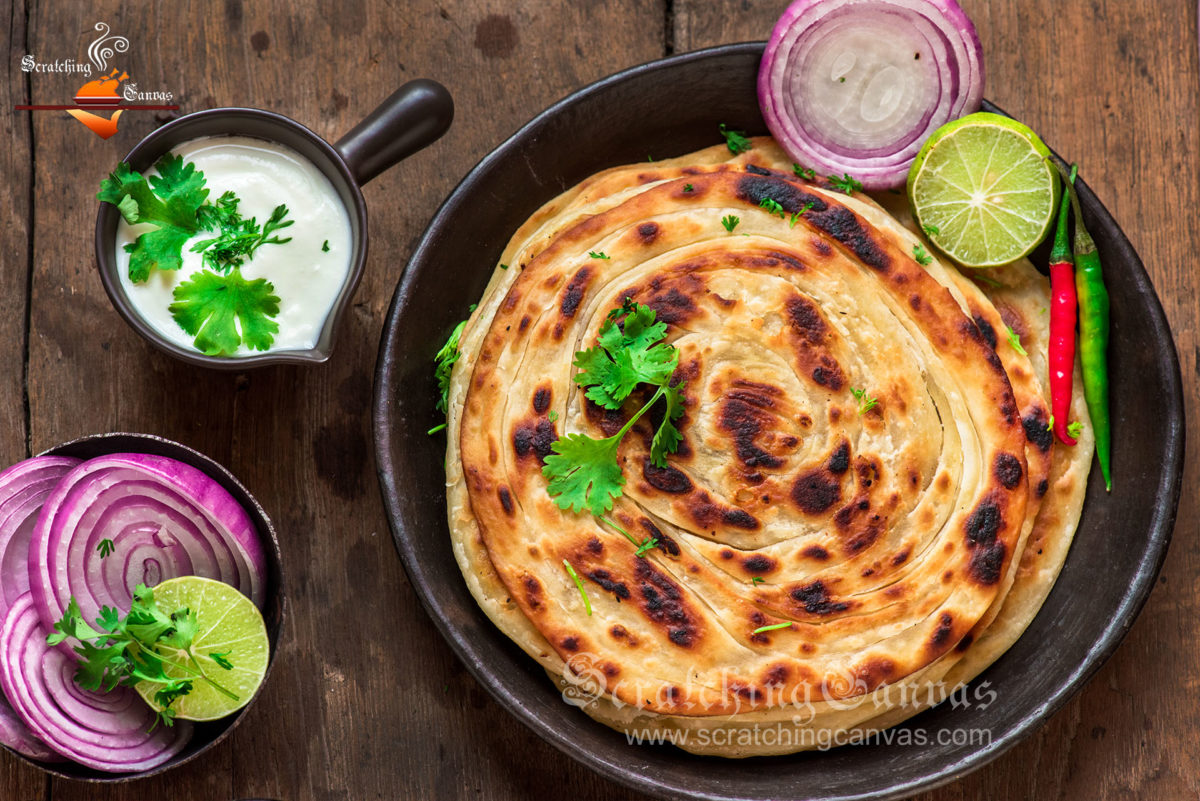 Lachha Paratha Recipe | Eggless Laccha Paratha | Parotta | Malabar ...